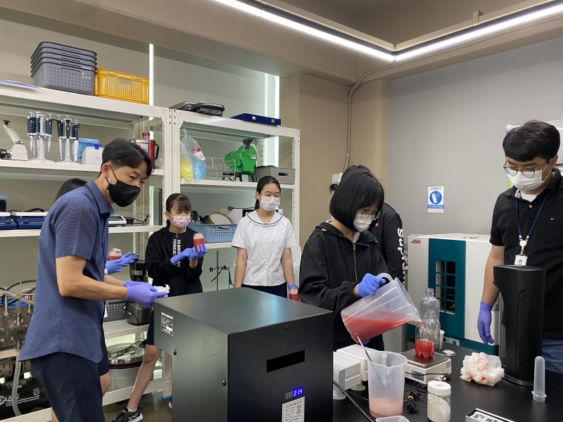 음료제조 실습 사진